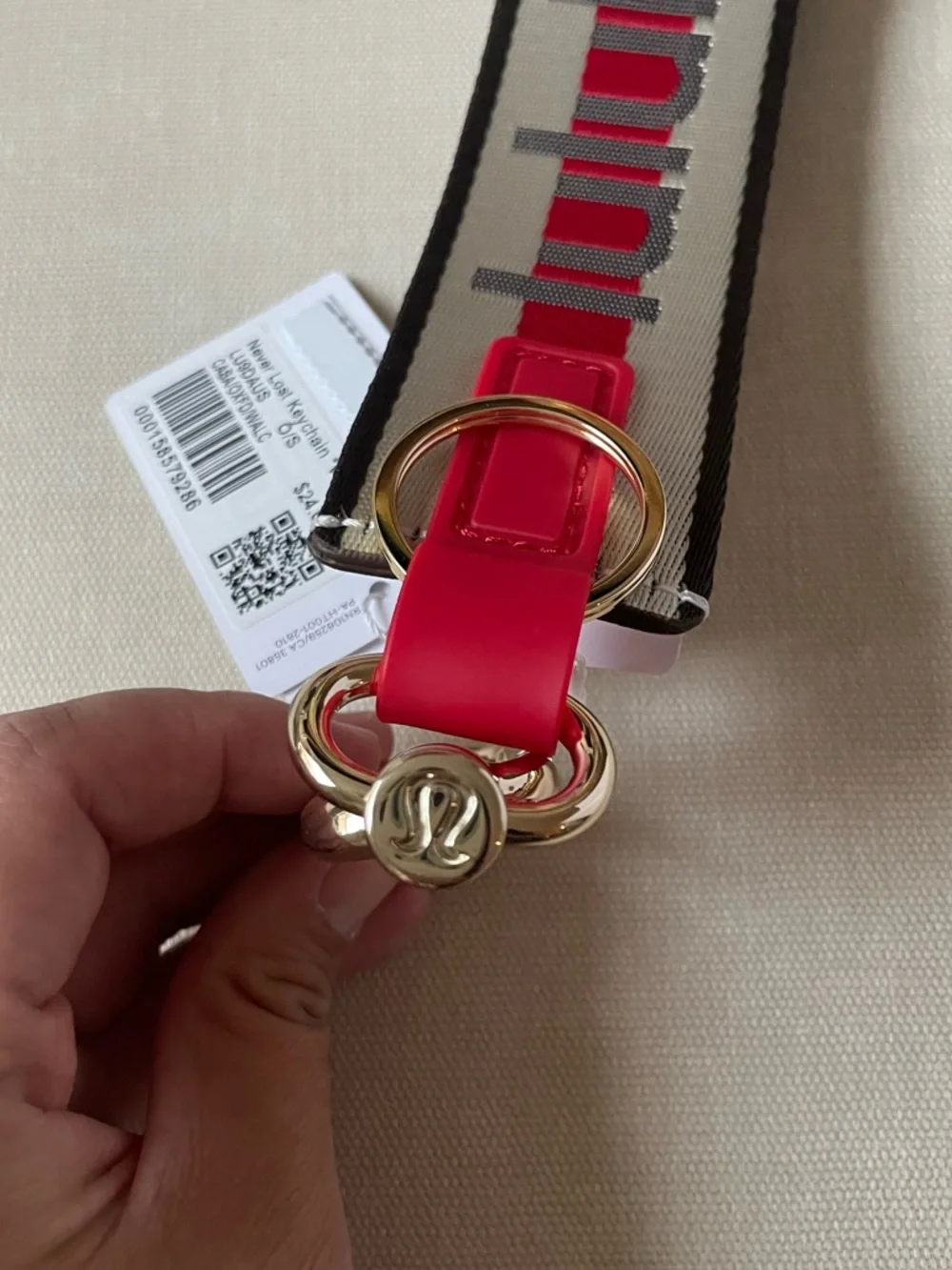Lululemon Never Lost Keychain *Word Mark*